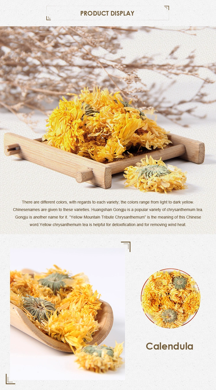 High Quality Supply Liver Eyesight Organic Natural Flower Tea Yellow Chrysanthemum Tea