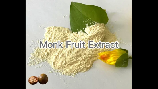 Luo Han Guo Natürlicher Süßstoff/Erythritol Bio-Mönchsfruchtextrakt-Süßstoffpulver